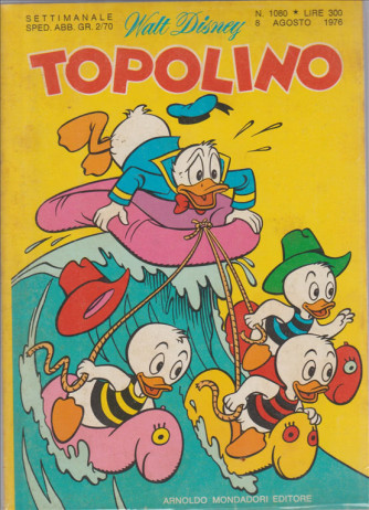 Topolino - Walt Disney - ARNALDO MONDADORI EDITORE - Numero 1080