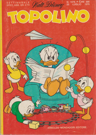 Topolino - Walt Disney - ARNALDO MONDADORI EDITORE - Numero 1078