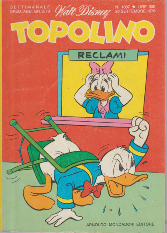 Topolino - Walt Disney - ARNALDO MONDADORI EDITORE - Numero 1087