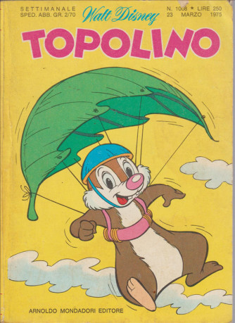 Topolino - Walt Disney - ARNALDO MONDADORI EDITORE - Numero 1008
