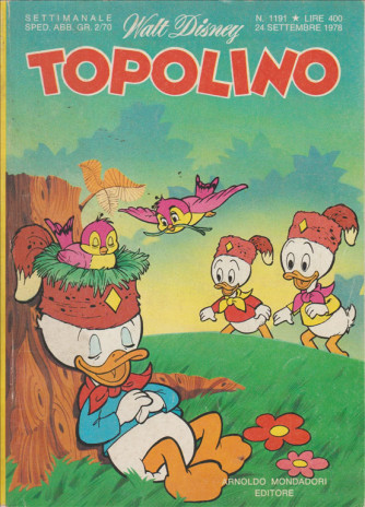 Topolino - Walt Disney - ARNALDO MONDADORI EDITORI - Numero 1191