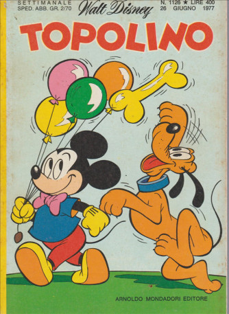 Topolino - Walt Disney - ARNALDO MONDADORI EDITORI - Numero 1126