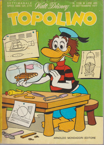 Topolino - Walt Disney - ARNALDO MONDADORI EDITORI - Numero 1139