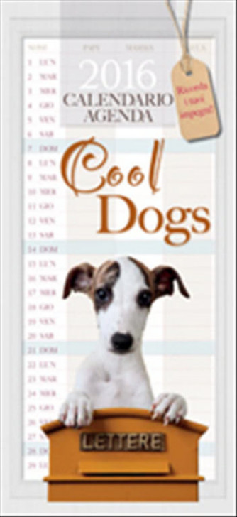 Calendario Agenda 2016 - Cool Dogs - 48 x 22 cm