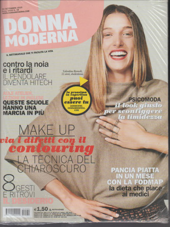 Donna Moderna"Il settimanale che ti facilita la vita"-Settimanale n.39 22 Sett.2015