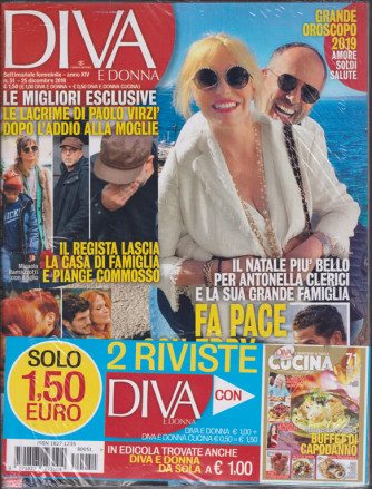 Diva E Donna+ - Cucina - N. 51 - 25 dicembre 2018 - settimanale  - 2 riviste