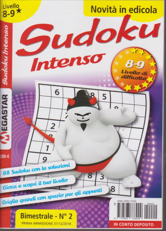 Sudoku Intenso - Liv.8-9 - n. 2 - bimestrale - 31/12/2018 - 