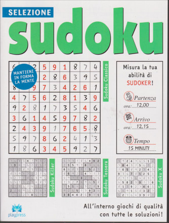 Selezione Sudoku - n. 25 - bimestrale - 29/12/2018
