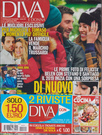 Diva E Donna+ - Cucina - n. 1 - settimanale femminile - 8 gennaio 2019 - 2 riviste