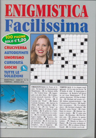 Enigmistica Facilissima - n. 15 - bimestrale - febbraio - marzo 2019 - 100 pagine