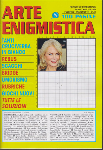 Arte Enigmistica - n. 200 - bimestrale - febbraio - marzo 2019 - 100 pagine