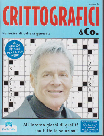 Crittografici & Co. - n. 74 - bimestrale - 26/1/2019 - Claudio Baglioni