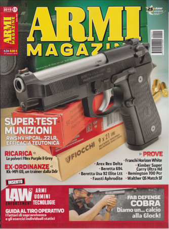 Armi Magazine - n. 11 - mensile - novembre 2019 - 