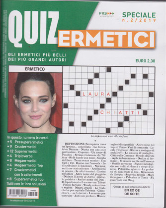 Quiz Ermetici - n. 2 - 6/3/2019 - trimestrale - 