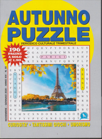 Autunno puzzle - n. 55 - trimestrale - novembre - gennaio 2020 - 196 pagine