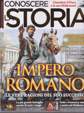 Conoscere la storia -Impero Romano  n. 55 - bimestrale - novembre - dicembre 2019