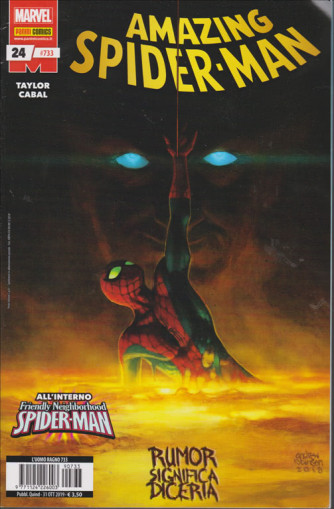 Uomo Ragno - Amazing Spider-Man N. 733 - quindicinale - 31 ottobre 2019 - Rumor significa diceria