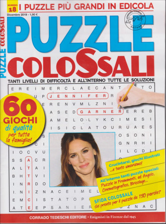 Puzzle Colossali - n. 18 - dicembre 2019 - mensile