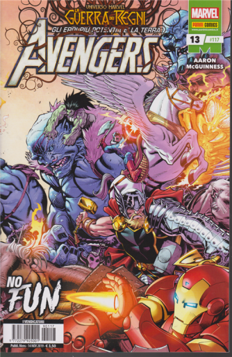 Avengers -n. 117 - mensile - 14 novembre 2019 - No fun