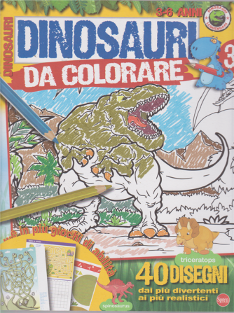 Dinosauri Leggendari Kids - Dinosauri da colorare - n. 3 - bimestrale - marzo - aprile 2019 - 3-6 anni