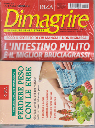 Dimagrire - n. 212 - mensile - dicembre 2019 - rivista + libro Perdere peso con le erbe