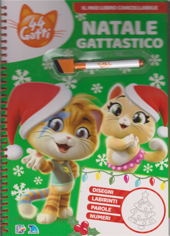 Speciale Di Coloring Book - 44 Gatti - Natale gattastico - n. 1 - bimestrale - 25/11/2019 - Il mio libro cancellabile - con spirale