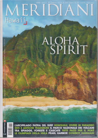 Meridiani - Hawaii - Aloha Spirit - n. 252 - dicembre 2019 - bimestrale - 