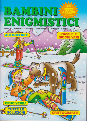 Bambini Enigmistici - n. 107 - bimestrale - gennaio - febbraio 2020 - 52 pagine tutte a colori