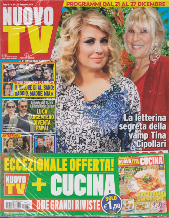 Nuovo tv + Nuovo tv cucina - n. 51 - 23 dicembre 2019 - settimanale - 2 riviste