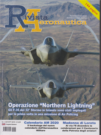 Rivista Aeronautica - n. 5 - settembre - ottobre 2019 - bimestrale - 144 pagine