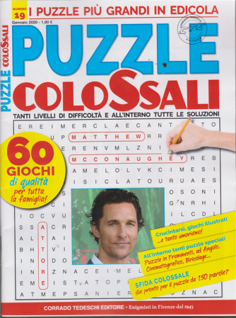 Puzzle colossali - n. 19 - mensile - 13/12/2019 - 