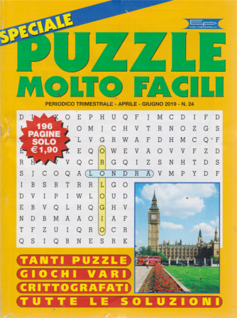 Speciale Puzzle Molto Facili - n. 24 - trimestrale - aprile - giugno 2019 - 196 pagine