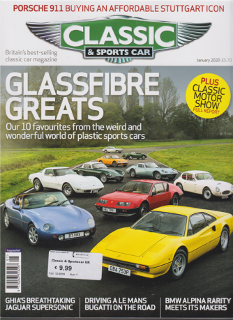Classic & sports car - n. 1 - january 2020 - in lingua inglese