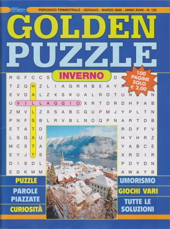 Golden puzzle - n. 133 - trimestrale - gennaio - marzo 2020 -  inverno - 100 pagine