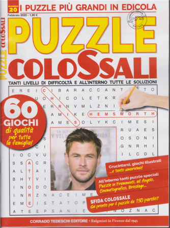 Puzzle colossali - n. 20 - febbraio 2020 - mensile