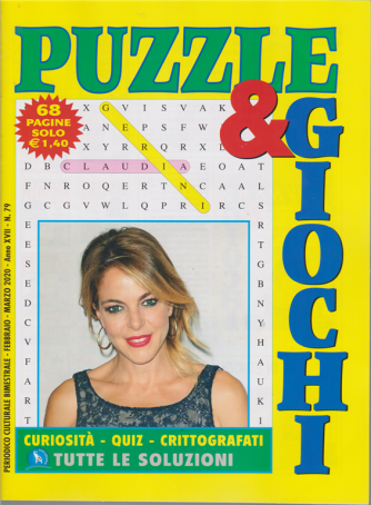 Puzzle & giochi - n. 79 - bimestrale - febbraio - marzo 2020 - 68 pagine