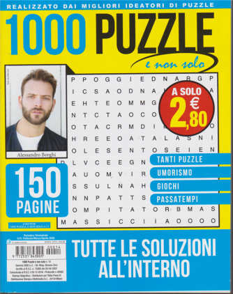 1000 puzzle e non solo - n. 14 - trimestrale - febbraio - marzo - aprile 2020 - 150 pagine