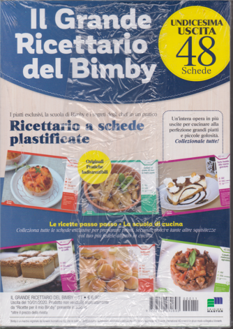 Il grande ricettario del Bimby - n. 11 - 48 schede plastificate - 10/1/2020 - 