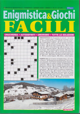 Enigmistica & Giochi facili - n. 4 - bimestrale - febbraio - marzo 2020 - 