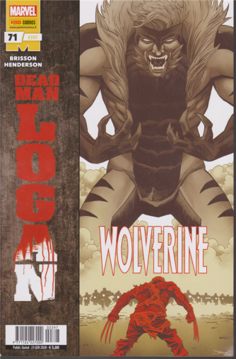 Marvel Wolverine - Dead man Logan - n. 397 - quindicinale - 23 gennaio 2020