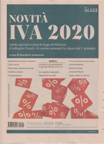 Novità IVA 2020 - n. 1 - febbraio 2020 - mensile