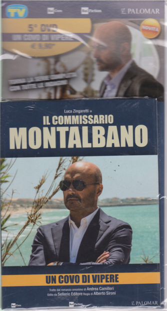 I Dvd Di Sorrisi Collection 5 - Un Covo Di Vipere - 5° dvd - Luca Zingaretti in Il commissario Montalbano - aprile 2019 - settimanale - 