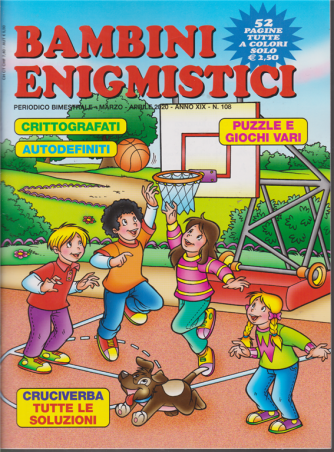 Bambini enigmistici - n. 108 - bimestrale - marzo - aprile 2020 - 52 pagine tutte a colori