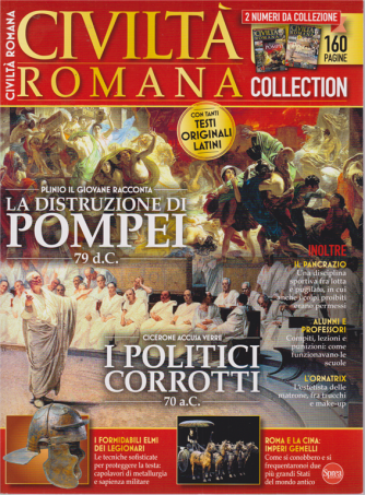 Civiltà romana collection - n. 1 - bimestrale - dicembre - gennaio 2020 - 2 numeri da collezione - 160 pagine
