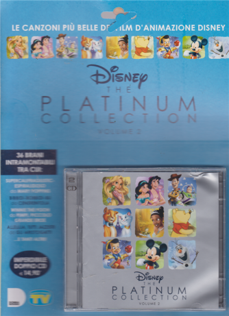 Cd Sorrisi Speciale -n. 10 - Disney the Platinum collection volume 2 - doppio cd - settimanale - 19/3/2019