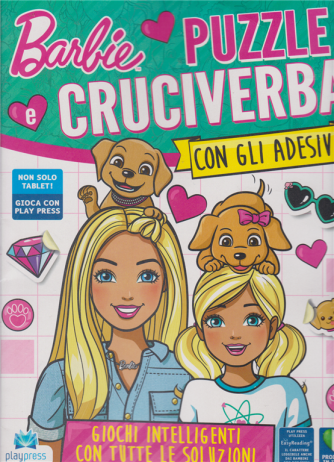 Barbie puzzle e cruciverba  con gli adesivi - n. 1 - marzo - aprile 2020 - bimestrale 