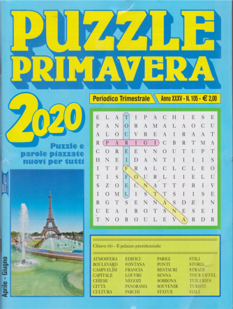 Puzzle primavera 2020 - trimestrale - n. 105 - aprile - giugno 2020