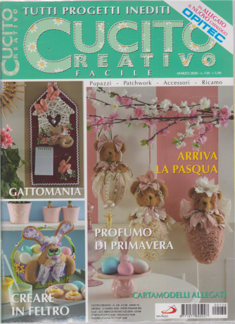 Cucito Creativo  facile - n. 138 - mensile - 12 marzo 2020 - + in allegato il nuovo catalogo Opitec