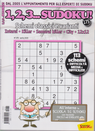 1,2,3 Sudoku - n. 175 - aprile 2020 - mensile