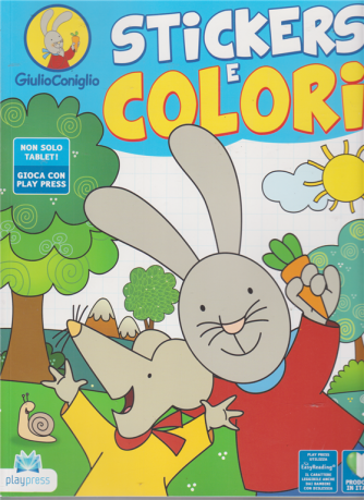 Giulio Coniglio Stickers e colori - n. 6 - aprile - maggio 2020 - bimestrale